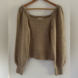 Anthropologie puff sleeve sweater